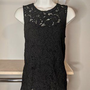 H&M Black Lace Sleeveless Blouse